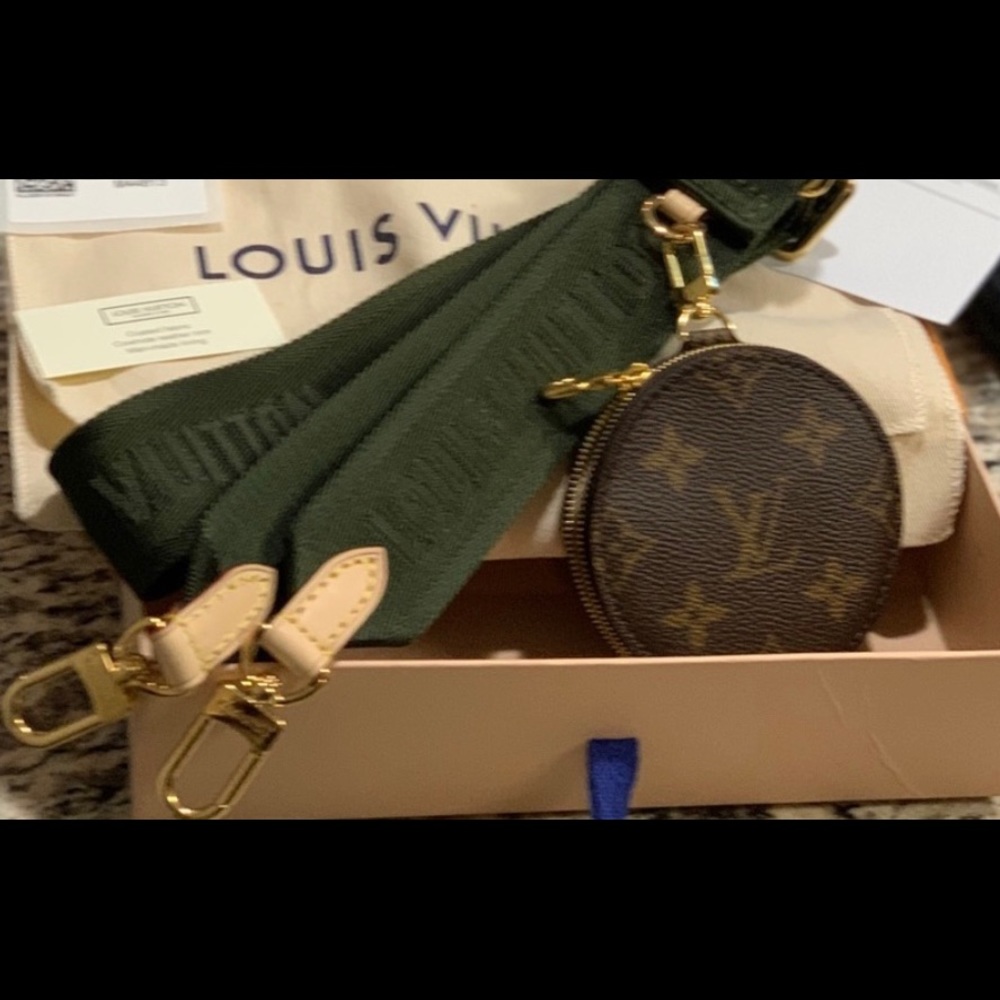 New Louis vuttion adjustable kaki strapW/gold tone - Picture 6 of 13